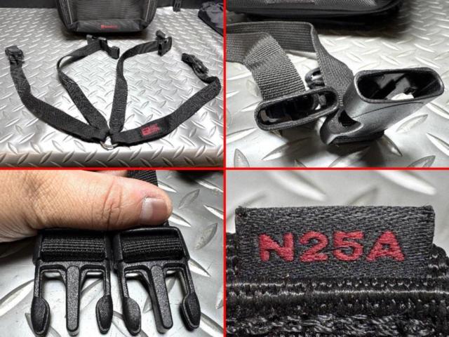 【HenlyBegins】シートバッグ 【DH-716】ヘルメットが収納可能な2気室バッグ 容量:13～24L