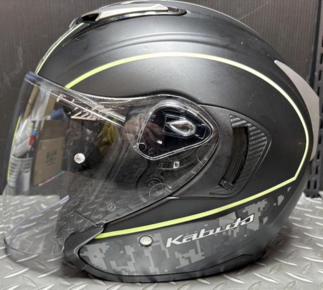 【OGK】KABUTO EXCEED DELIE ジェットヘルメット フラットカモイエロー 59-60cm