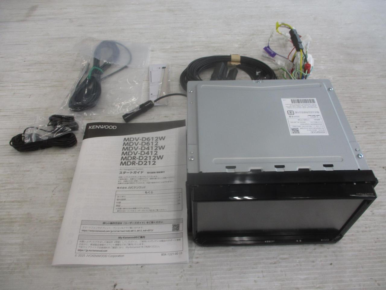 KENWOOD(ケンウッド) MDV-D612 2025年製 | 目立った傷や汚れ無し 
