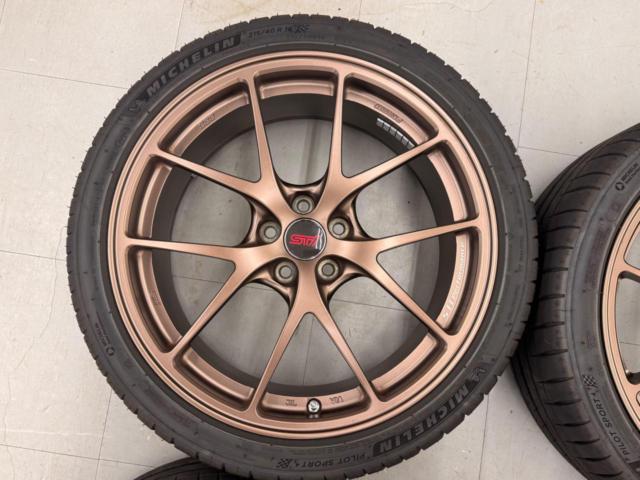 スバル純正 BBS製 STI Performance 純正ホイール + MICHELIN PILOT 
