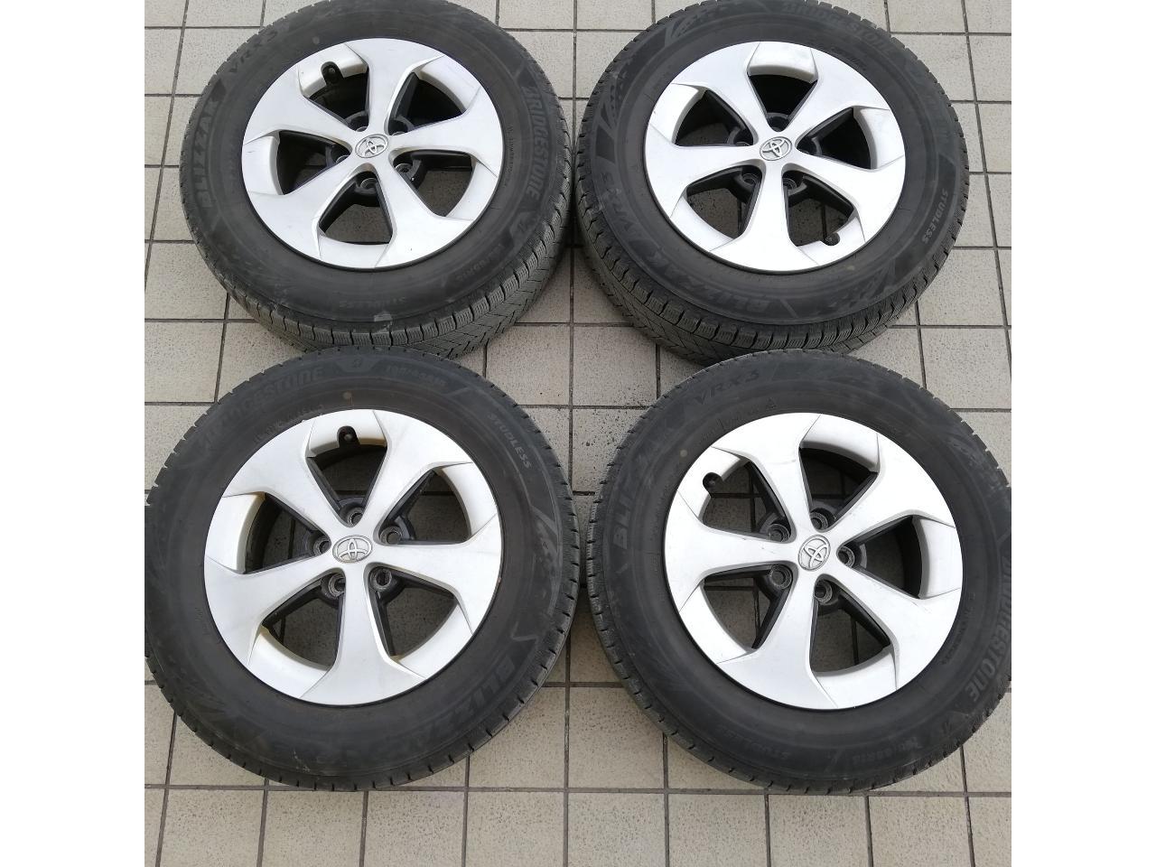 トヨタ純正】 プリウス 30系 後期 ホイール + 【BRIDGESTONE】VRX3 195 