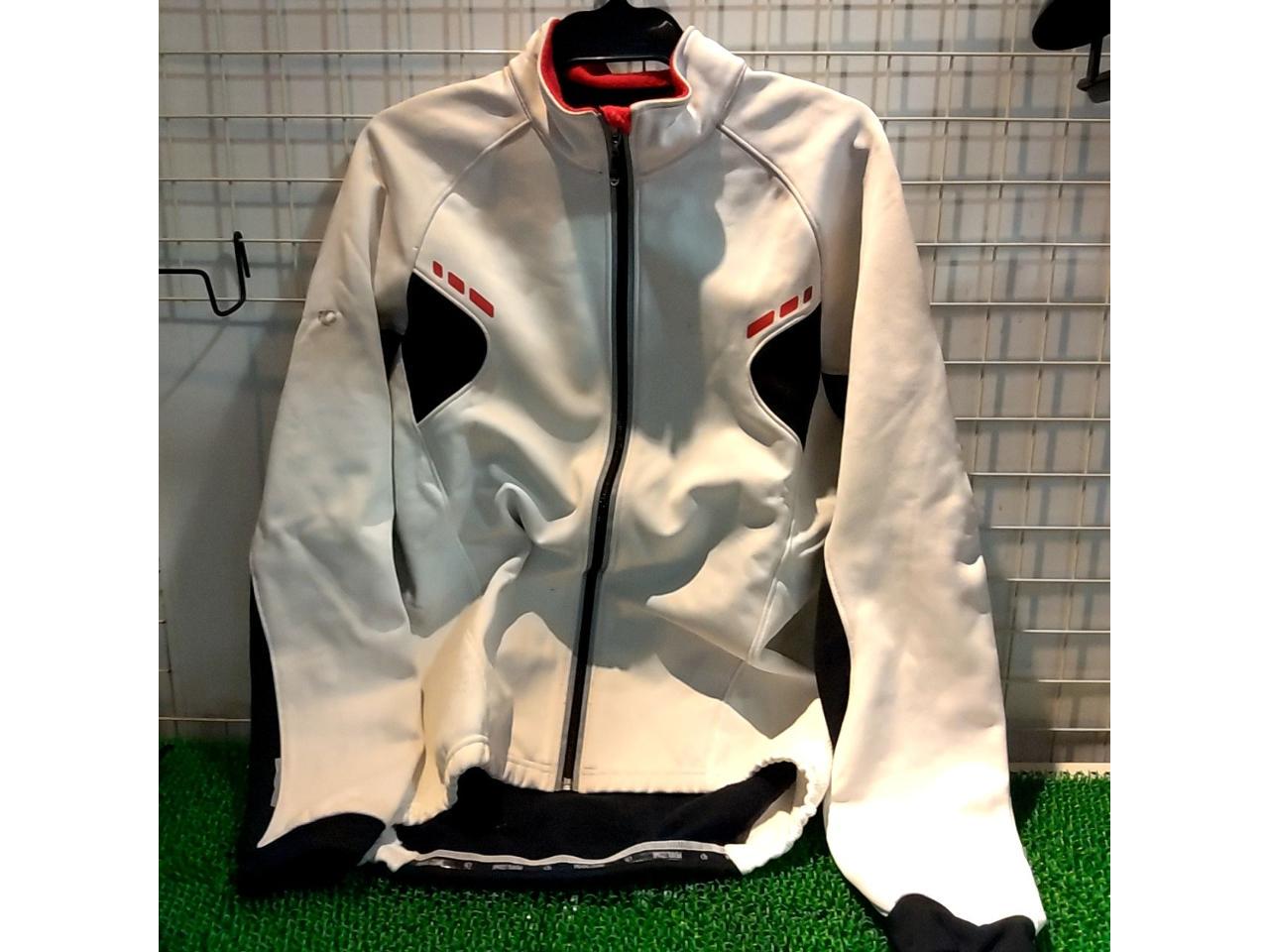 サイズ:XL PEARL IZUMI サイクルジャージ 長袖 ホワイト 裏起毛 