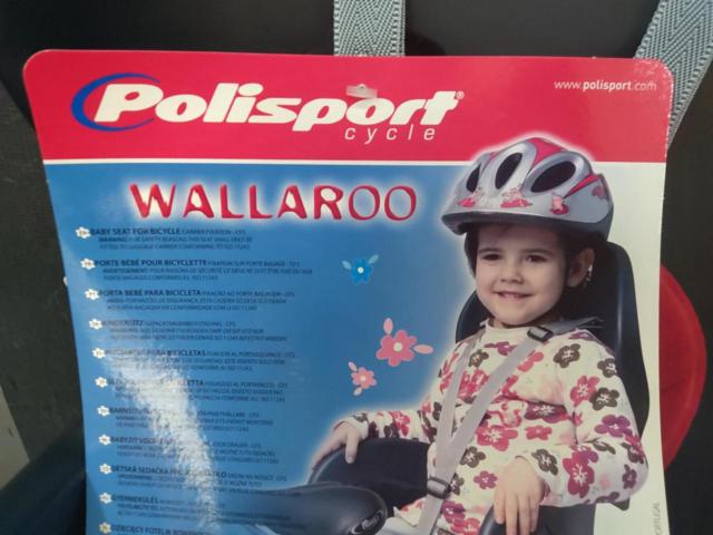 Polisport WALLAROO リアチャイルドシート ダークグレー/レッド