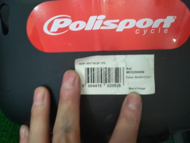 ※パッド欠品 Polisport BILBY CFS リアチャイルドシート ダークグレー