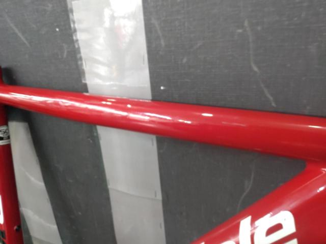 ※ケーブルガイド欠品 CANNONDALE CAAD10 2011年式 アルミロードバイクフレームセット サイズ:50cm レッド