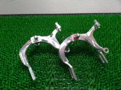 メーカー不明 ロングアーチキャリパーブレーキ 前後セット シルバー