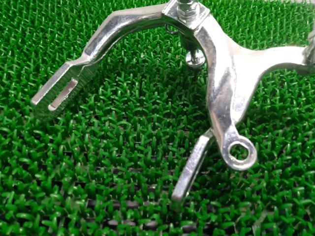 メーカー不明 ロングアーチキャリパーブレーキ 前後セット シルバー