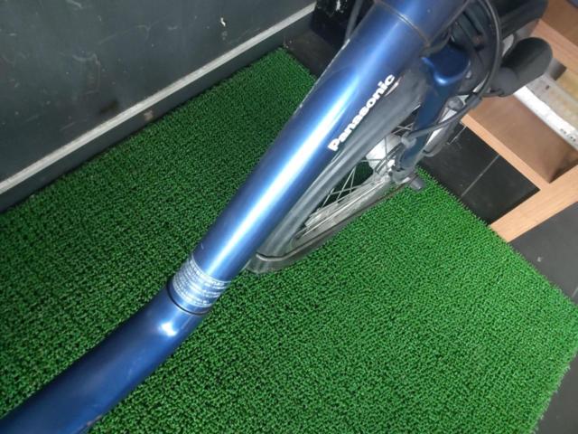わけあり Panasonic BE-ELMD03V ギュットミニDX 2015年頃 20インチ 内装3段電動アシスト子乗せ自転車 ブルー ※後輪スポーク折れ・充電器・バッテリー欠品・前後タイヤ要交換