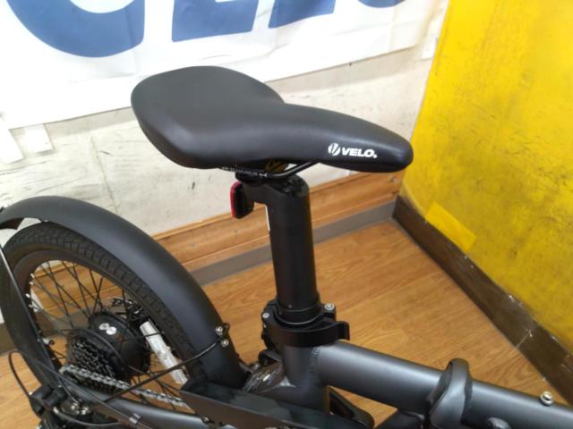 【わけあり現状販売】※電源入らず 充電未確認 Qualisports VELMO Q2 20インチ電動アシスト折りたたみ自転車 マットグレー