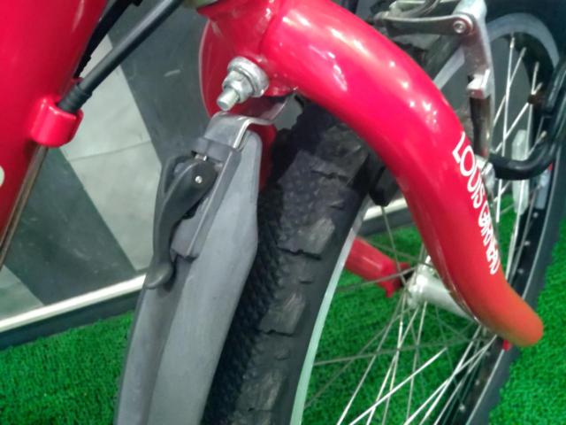 LOUIS GARNEAU J22 3×6S 22インチキッズサイクル レッド ※チェーン一部固着・シフトワイヤー劣化