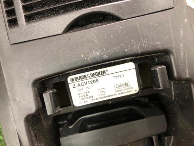 BLACK&DECKER サイクロン方式カーバック Z-ACV1205 シガーソケット 