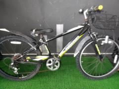 CBA DRIDE S3 24x1-3/8インチ 外装6段変速 ジュニアサイクル ブラック※前後ハブガタ小・点灯不良