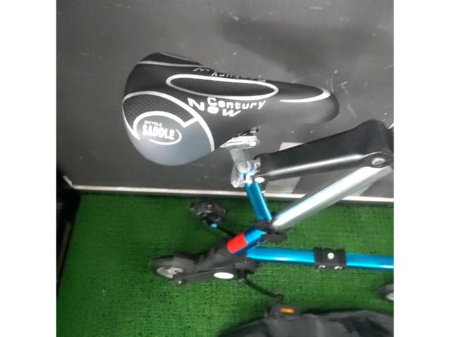 【わけあり現状販売】A-BIKE 8インチ シングルギア 折りたたみ自転車 ブルー