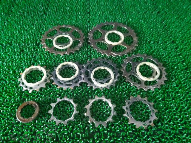 ※固定ピンなし 錆あり 9S SRAM 11-28T カセットスプロケット
