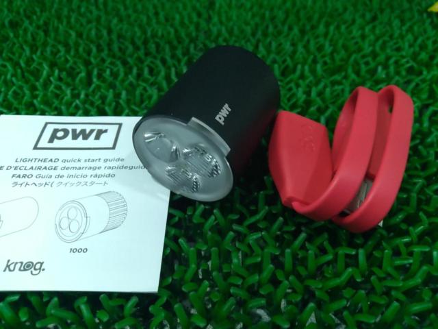 600LUMENS/別途バッテリー必要※単体使用不可 knog. ( ノグ ) フロントライト PWR LIGHTHEAD ( パワー ライトヘッド ) ブラック