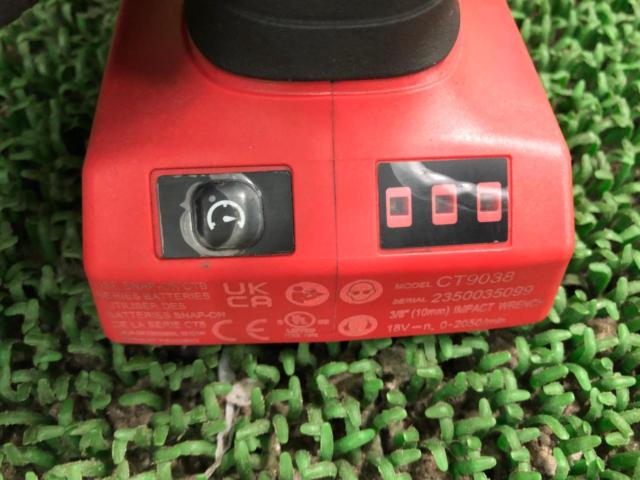 Snap-on スナップオン snap-on 18V コードレスインパクトレンチ CT9038 レッド