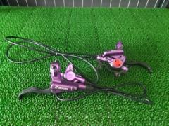 Zoom HB-875 油圧ディスクブレーキ前後セット パープル