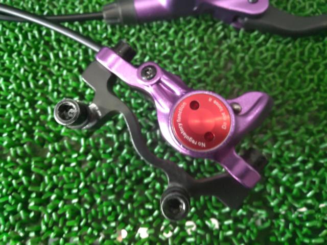 Zoom HB-875 油圧ディスクブレーキ前後セット パープル