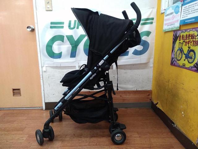 Aprica スティック コスメクルール ベビーカー サックス&ブラック
