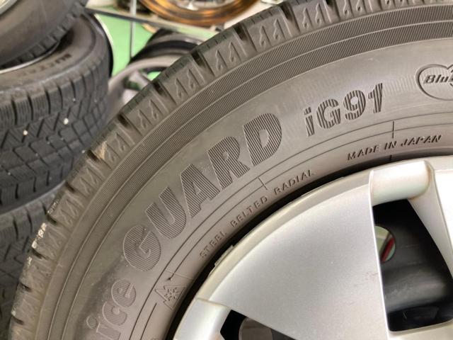 トヨタ純正ピクシス バン スチールホイールキャップ+YOKOHAMA  iceGUARD  IG91