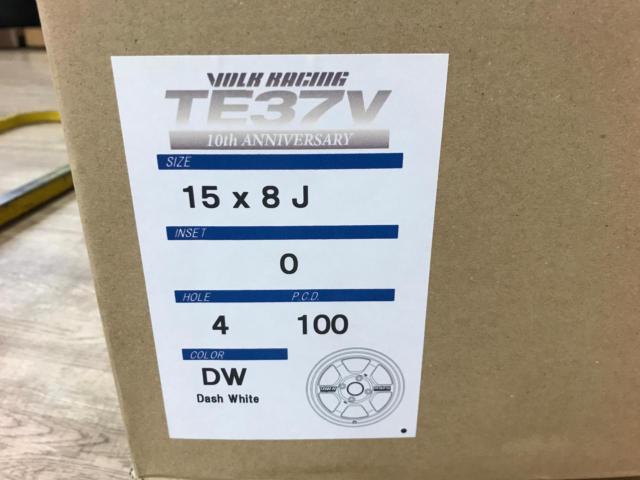 RAYS VOLK RACING TE37V 10TH DW Dash White