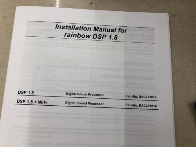 Rainbow DSP 1.8 Wifi デジタルサウンドプロセッサー