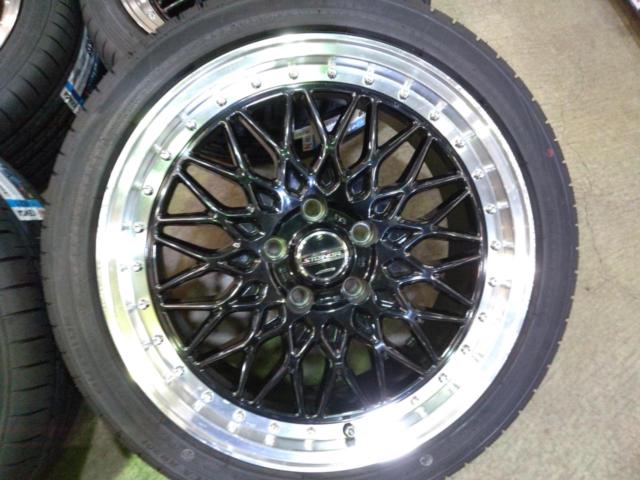 【新品タイヤ付き!!!】 KYOHO STEINER FTX + KENDA KR201 215/45R18 93W(ZR)