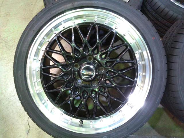 【新品タイヤ付き!!!】 KYOHO STEINER FTX + KENDA KR201 215/45R18 93W(ZR)