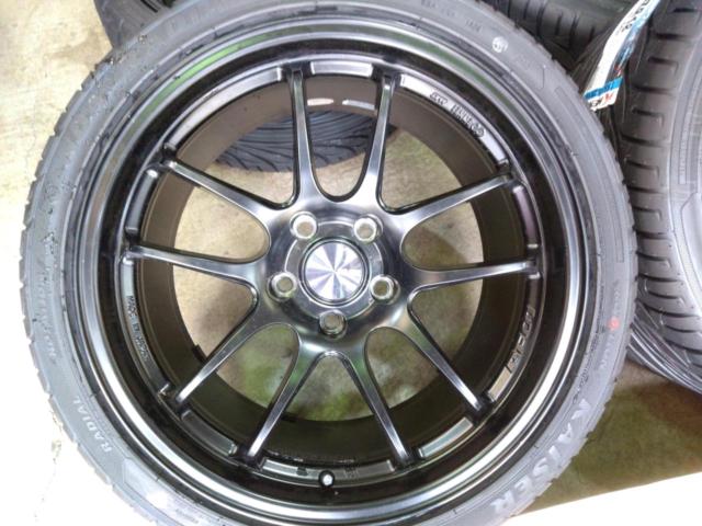 ★カスタム車に!!!ENKEI(エンケイ) PerformanceLine PF01EVO  + KENDA(ケンダ) KR20 255/35R18 94W