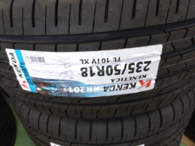 ★新品アジアンタイヤ付き!!!TOYOTA 30系アルファードSCパッケージ後期純正切削光輝アルミホイール  + KENDA(ケンダ) KR201 235/50R18 101V XL
