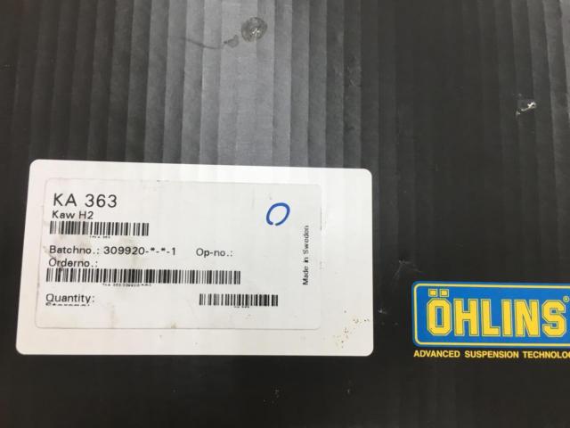 【Ninja H2】OHLINS(オーリンズ) TTX36 リアサスペンション/T36PR1C1LS/KA363【足廻りの最高峰】