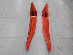 【PCX125/PCX150】メーカー不明 ステップボード【#アルミ #アルマイト #ファイアパターン】