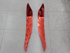 【PCX125/PCX150】メーカー不明 ステップボード【#アルミ #アルマイト #ファイアパターン】