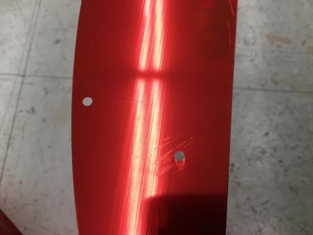 【PCX125/PCX150】メーカー不明 ステップボード【#アルミ #アルマイト #ファイアパターン】