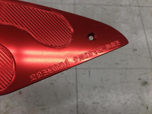 【PCX125/PCX150】メーカー不明 ステップボード【#アルミ #アルマイト #ファイアパターン】
