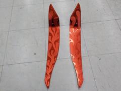 【PCX125/PCX150】メーカー不明 ステップボード【#アルミ #アルマイト #ファイアパターン】