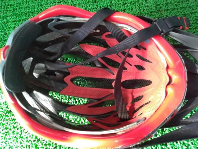 サイズ:M/L OGK Kabuto LEFF サイクルヘルメット ホワイトxレッド JCF認定