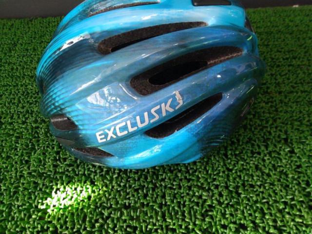 サイズ:50-57cm EXCLUSKY サイクルヘルメット ブルー CE認定