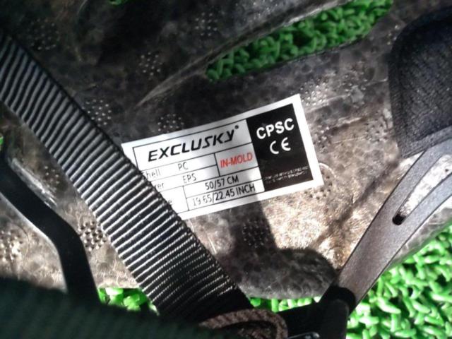 サイズ:50-57cm EXCLUSKY サイクルヘルメット ブルー CE認定