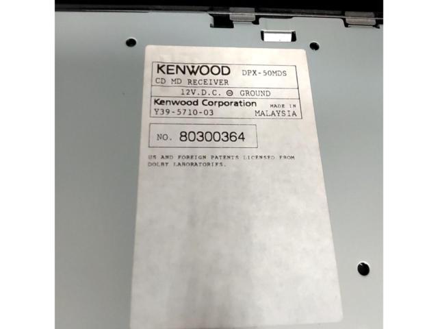 KENWOOD DPX-50MDS 2DIN CD・MDチューナー