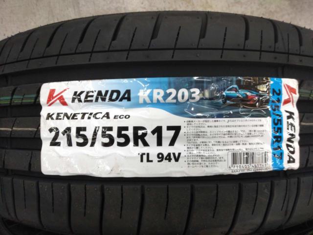 ☆未使用タイヤ付き☆HONDA RC4/オデッセイハイブリッド中期純正ホイール + KENDA KR203