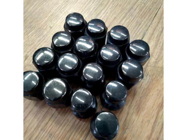 メーカー不明 ブラックナット+ロックナットセット【M12xP1.5】