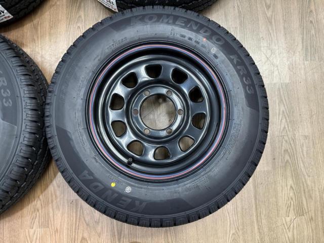 DAYTONA スチールホイール  + KENDA KR33 195/80R15C 107/105R【ハイエース!!新品タイヤ付きでお買い得♪】