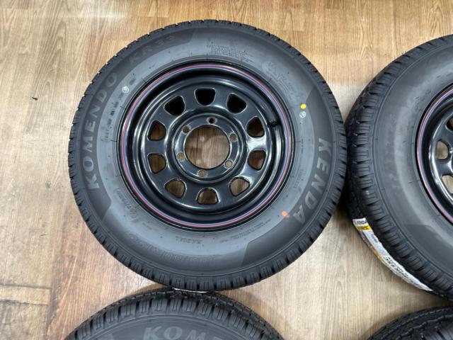 DAYTONA スチールホイール  + KENDA KR33 195/80R15C 107/105R【ハイエース!!新品タイヤ付きでお買い得♪】