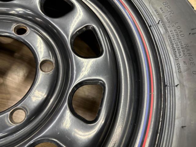 DAYTONA スチールホイール  + KENDA KR33 195/80R15C 107/105R【ハイエース!!新品タイヤ付きでお買い得♪】
