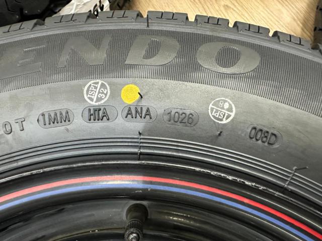 DAYTONA スチールホイール  + KENDA KR33 195/80R15C 107/105R【ハイエース!!新品タイヤ付きでお買い得♪】