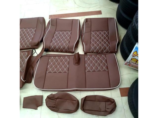 Seatflex(シートフレックス)シートカバー ブラウン×ホワイト(ラパン HE33S H27/6～R1/6)