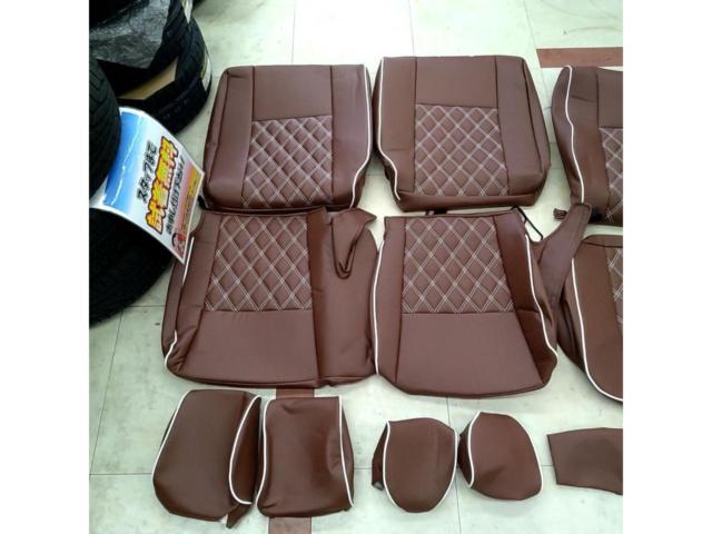 Seatflex(シートフレックス)シートカバー ブラウン×ホワイト(ラパン HE33S H27/6～R1/6)