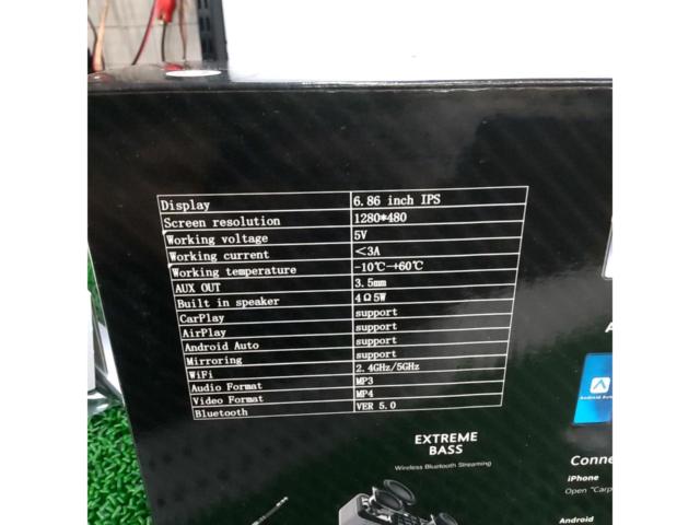 VANBAR 6.86インチ 多機能 ポータブルディスプレイオーディオ