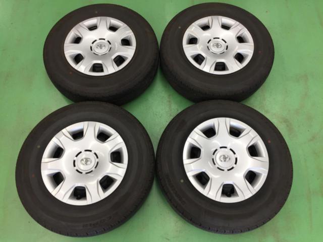 ♪ﾀｲﾔはｵﾏｹ♪ TOYOTA 200系ﾊｲｴｰｽ 純正ｽﾁｰﾙﾎｲｰﾙ ＋ BRIDGESTONE ECOPIA RD613